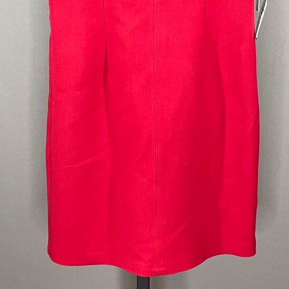 NEW Laundry Shelli Segal Dress Womens 4 red pencil cocktail classic colorful - Picture 3 of 10
